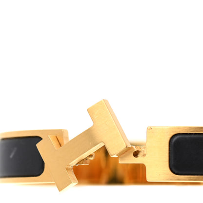 Hermes Matte Enamel Narrow Clic Clac HH Bracelet GM Black 6 of 6