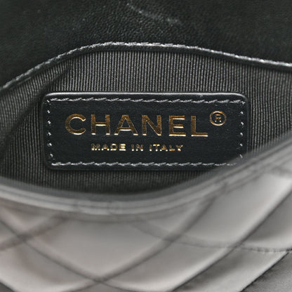 Chanel Lambskin Quilted Side Packs White Black 7 of 17