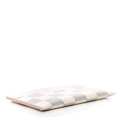 Louis Vuitton Damier Azur Daily Card Holder Rose Ballerine 4 of 8