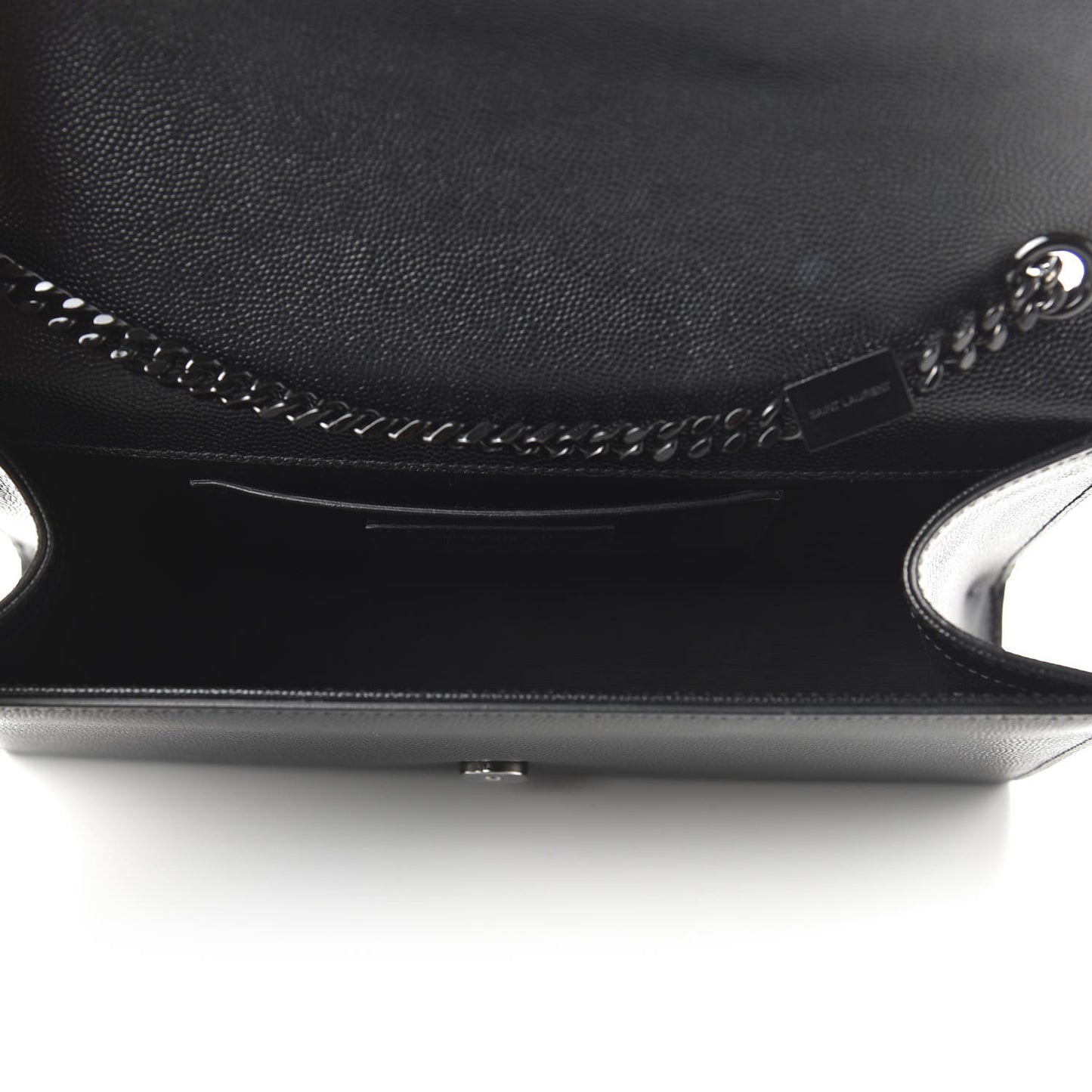 Grain De Poudre Medium Classic Monogram Kate Satchel Black