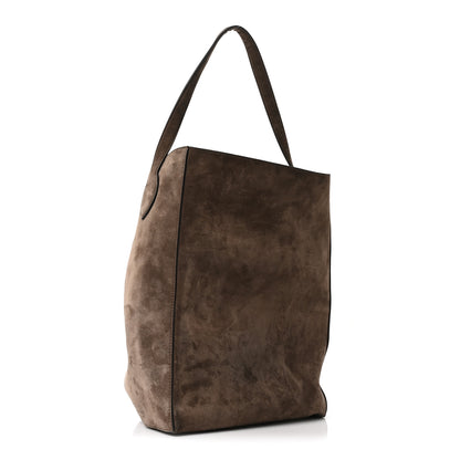 Khaite Suede Calfskin Frida Tote Brown 4 of 10