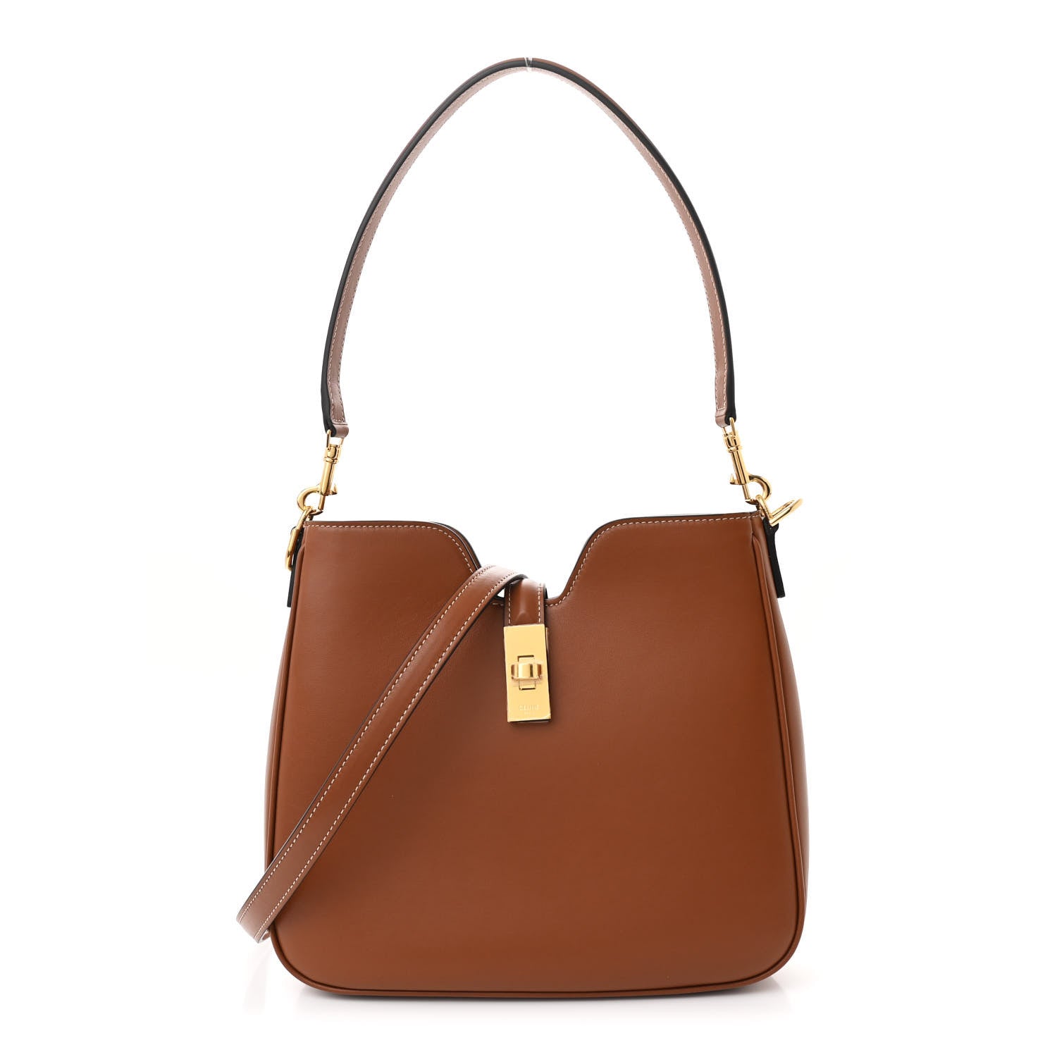 Celine Smooth Calfskin Small Camille 16 Soft Bag Tan 1 of 10