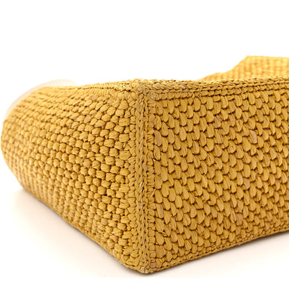 Loewe X PAULA'S IBIZA Raffia Font Tote Ochre 9 of 10