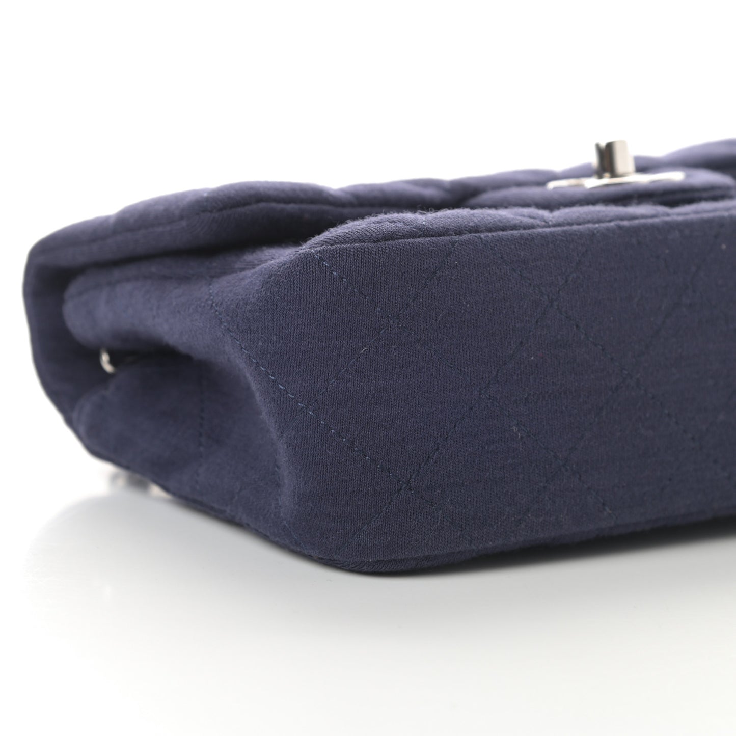 Jersey Quilted Mini Rectangular Flap Navy