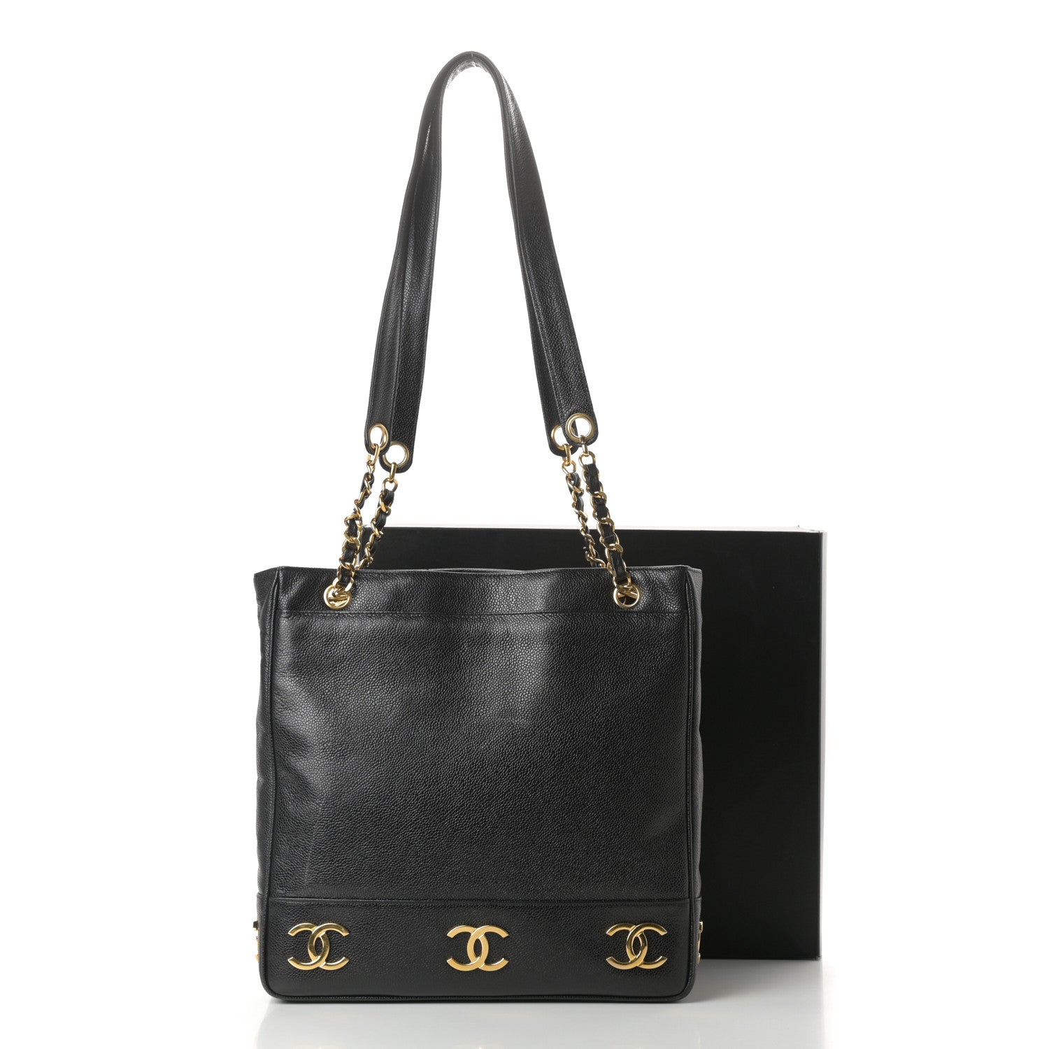 Chanel Caviar CC Shoulder Bag Black 14 of 14