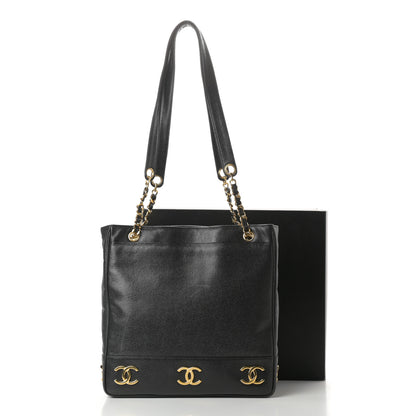 Chanel Caviar CC Shoulder Bag Black 14 of 14
