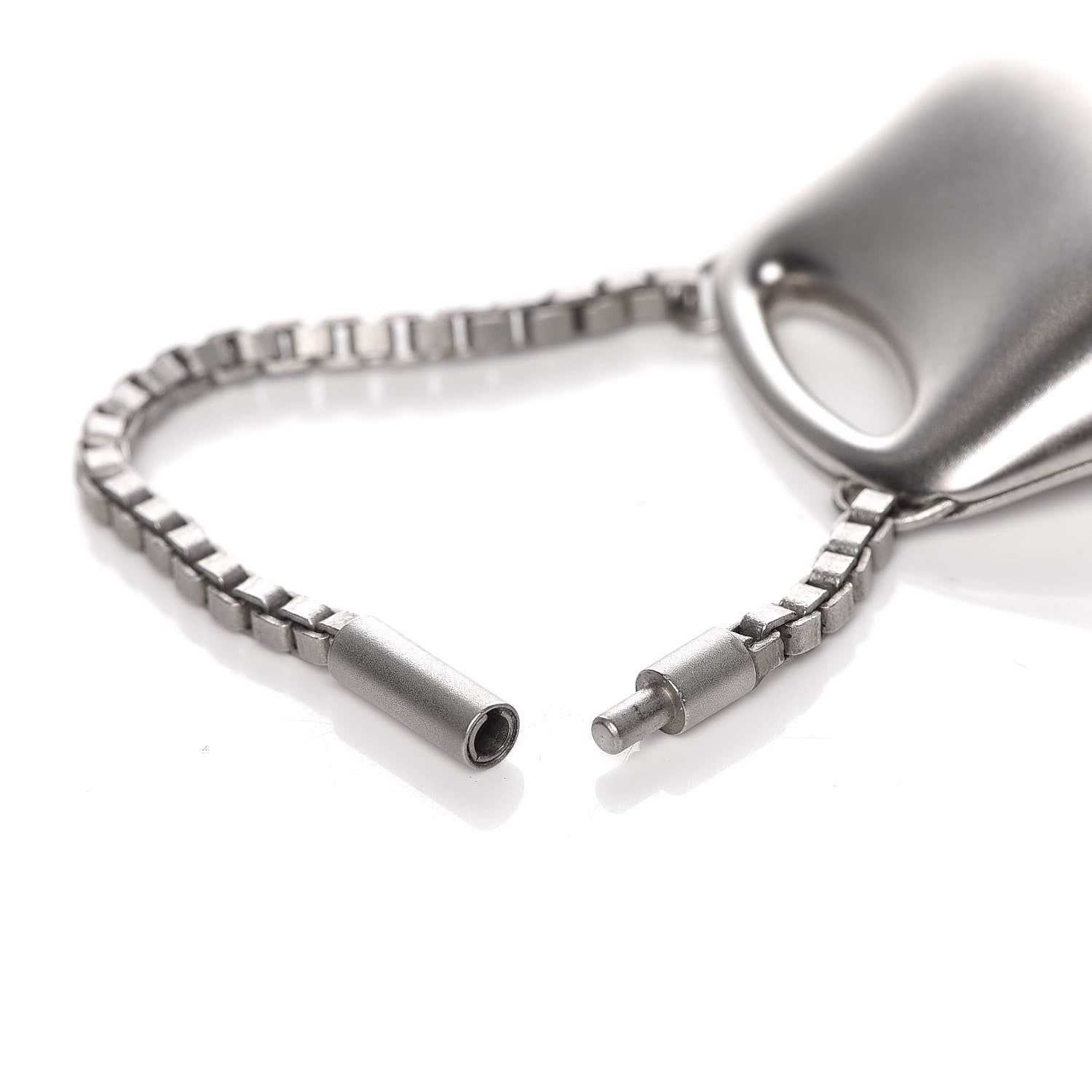 Chanel CC Bag Charm Key Chain Silver 5 of 5