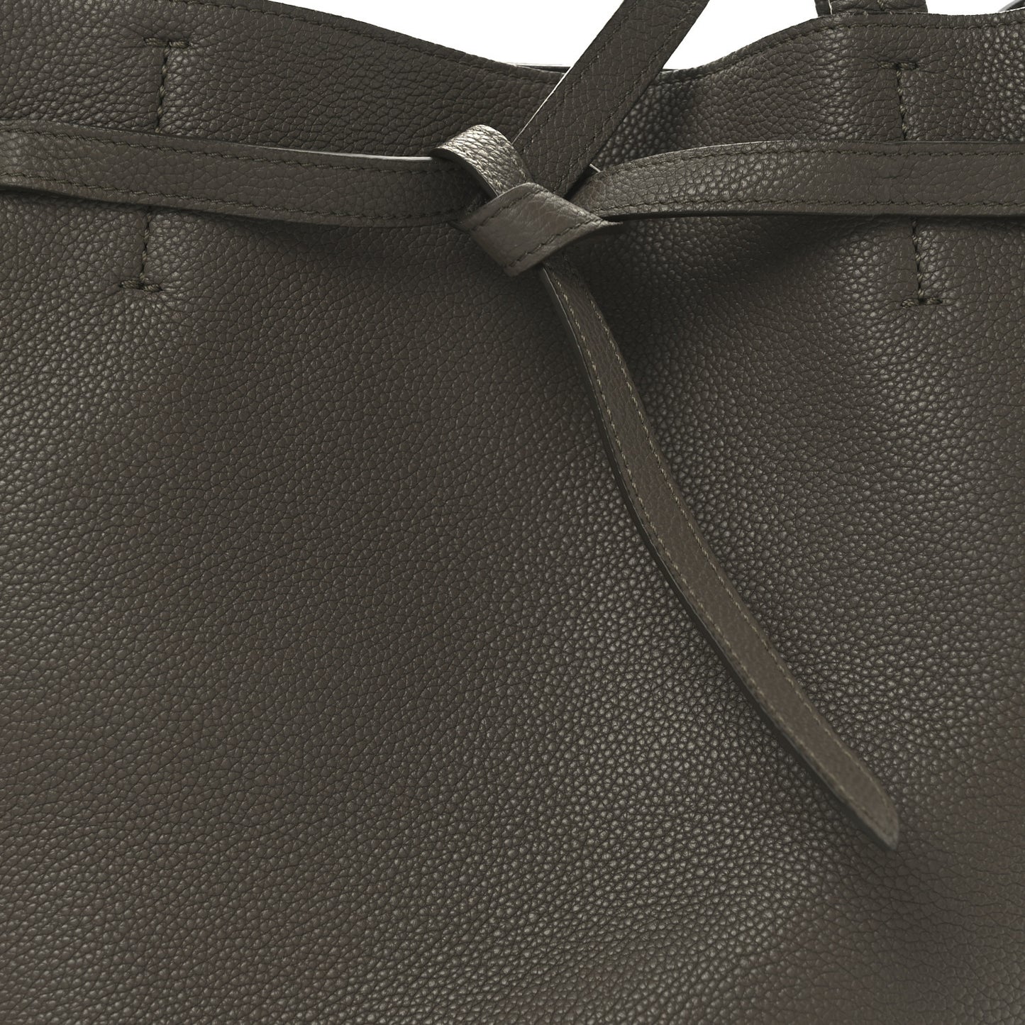 Soft Grained Calfskin Small Belt Cabas Phantom Taupe