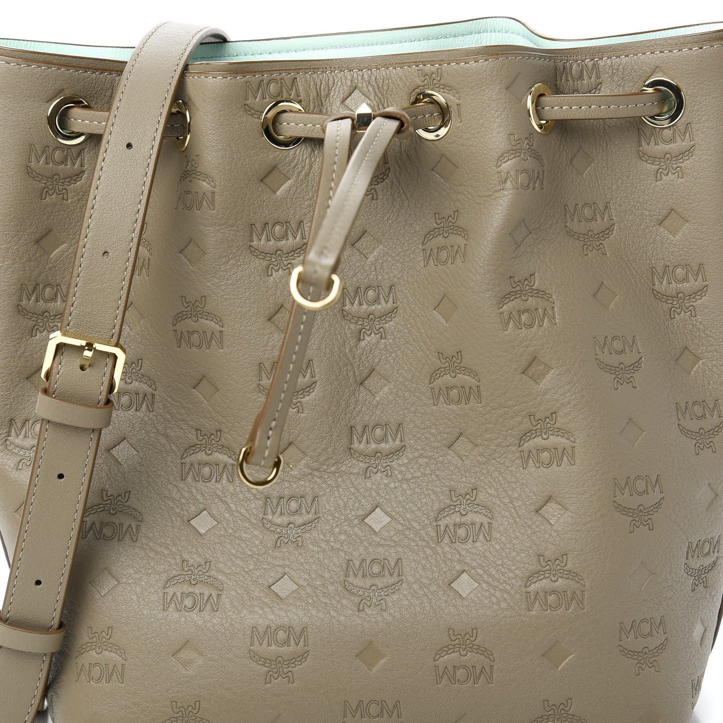 Calfskin Ottomar Monogram Small Essential Bucket Urban Taupe