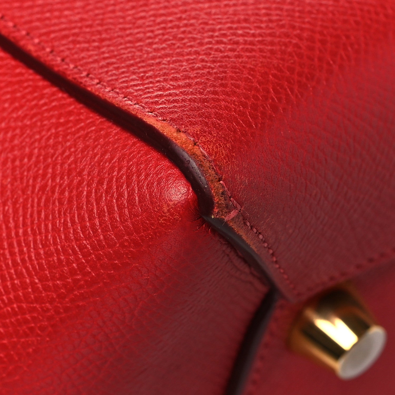 Celine Grained Calfskin Mini Belt Bag Coquelicot 9 of 13