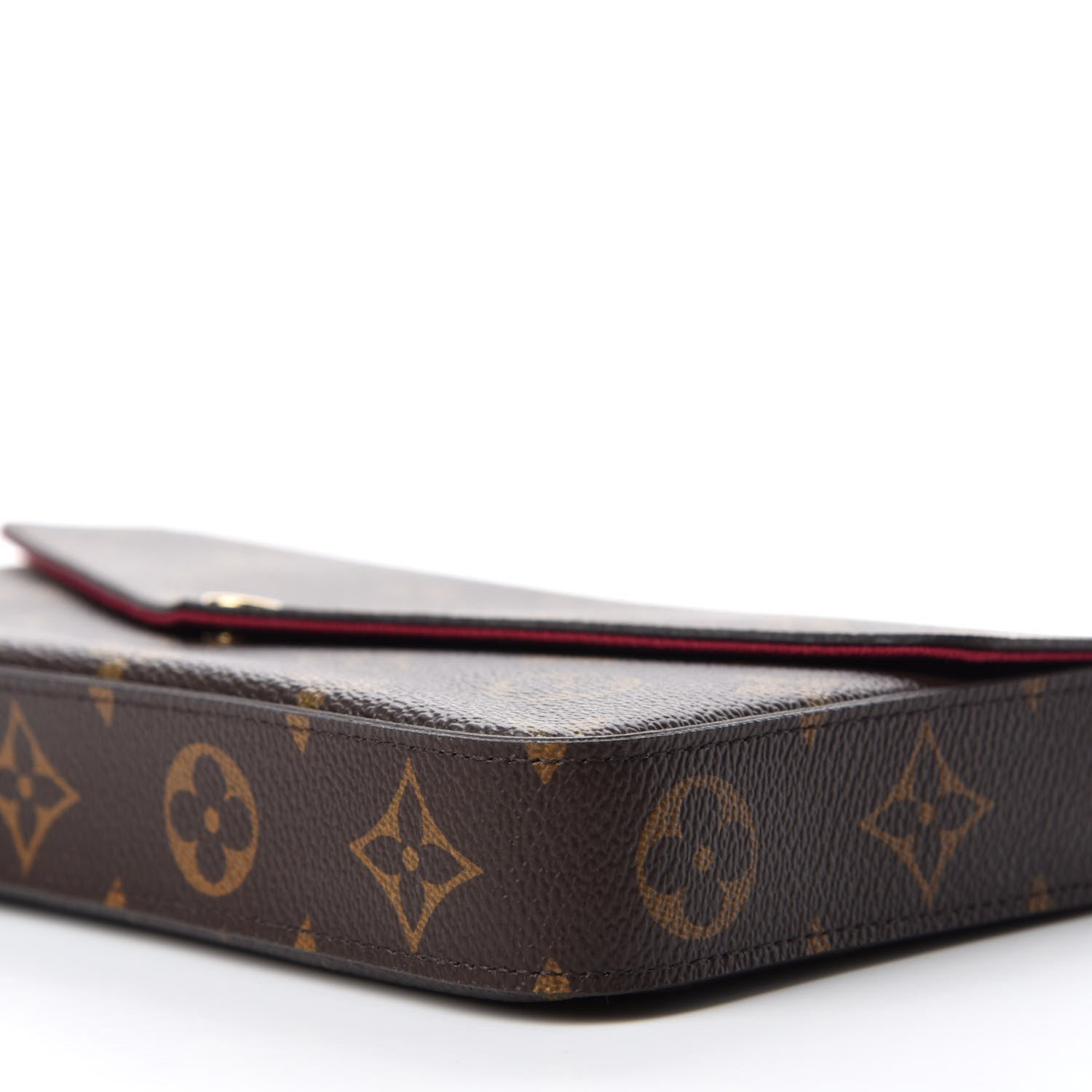 Louis Vuitton Monogram Pochette Felicie Chain Wallet Fuchsia 7 of 11