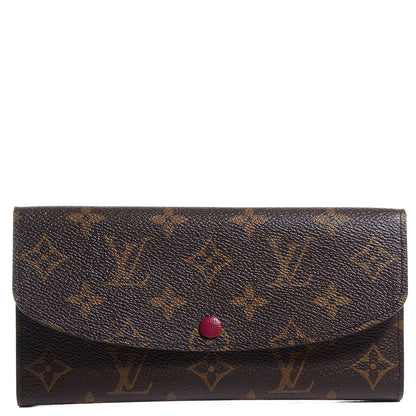Louis Vuitton Monogram Emilie Wallet Fuchsia 1 of 8