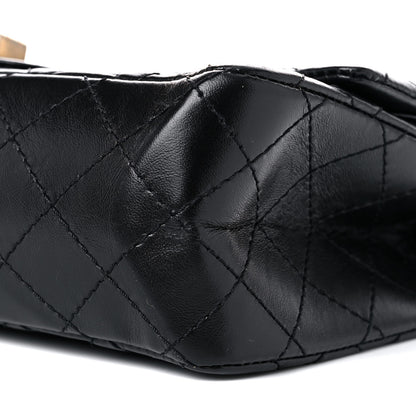 Chanel Aged Calfskin Quilted 2.55 Reissue 225 Flap Black 9 of 11
