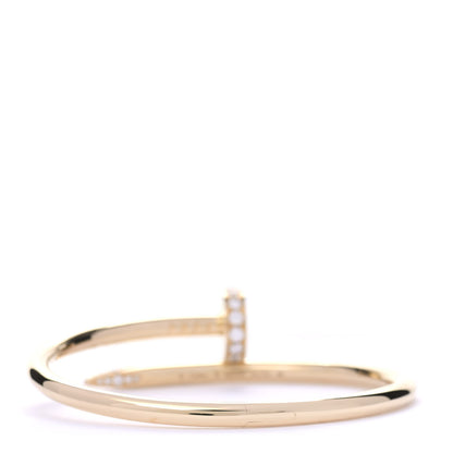 Cartier 18K Yellow Gold Diamond Juste Un Clou Bracelet 15 3 of 4