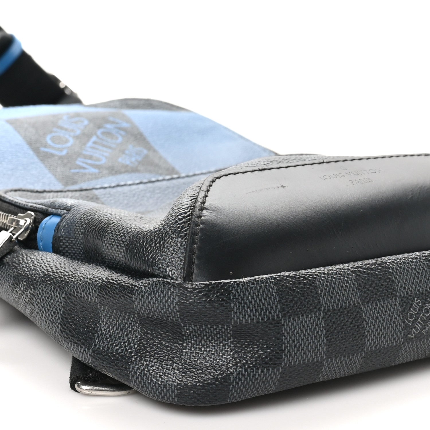 louis vuitton backpack men blue Louis Vuitton Damier Graphite Giant Avenue Sling Backpack Blue 1730841 –  FASHIONPHILE