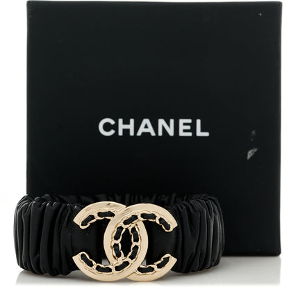 Chanel Lambskin CC Chain Bracelet Black 4 of 4
