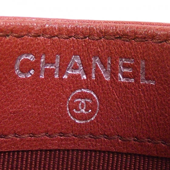 Chanel Lambskin Business Card Holder Salmon 8 of 8
