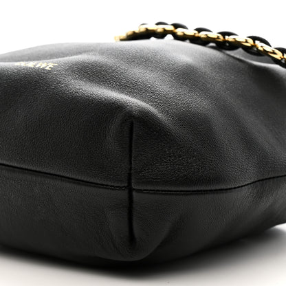 Loewe Mellow Nappa Donut Chain Mini Flamenco Knot Clutch Black 10 of 10