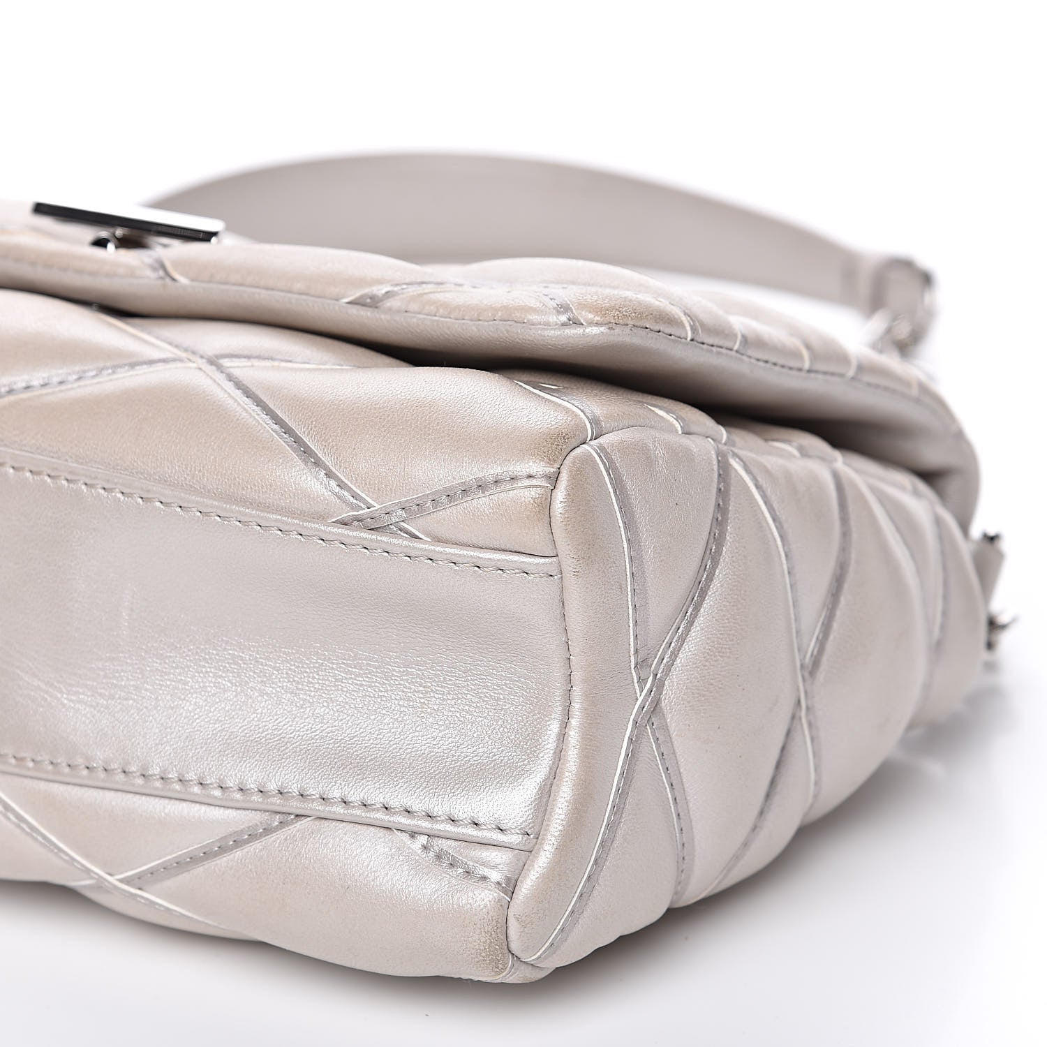 Louis Vuitton Lambskin Malletage GO-14 PM Silver 9 of 16