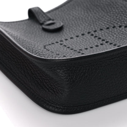 Hermes Taurillon Clemence Evelyne TPM Black 8 of 11