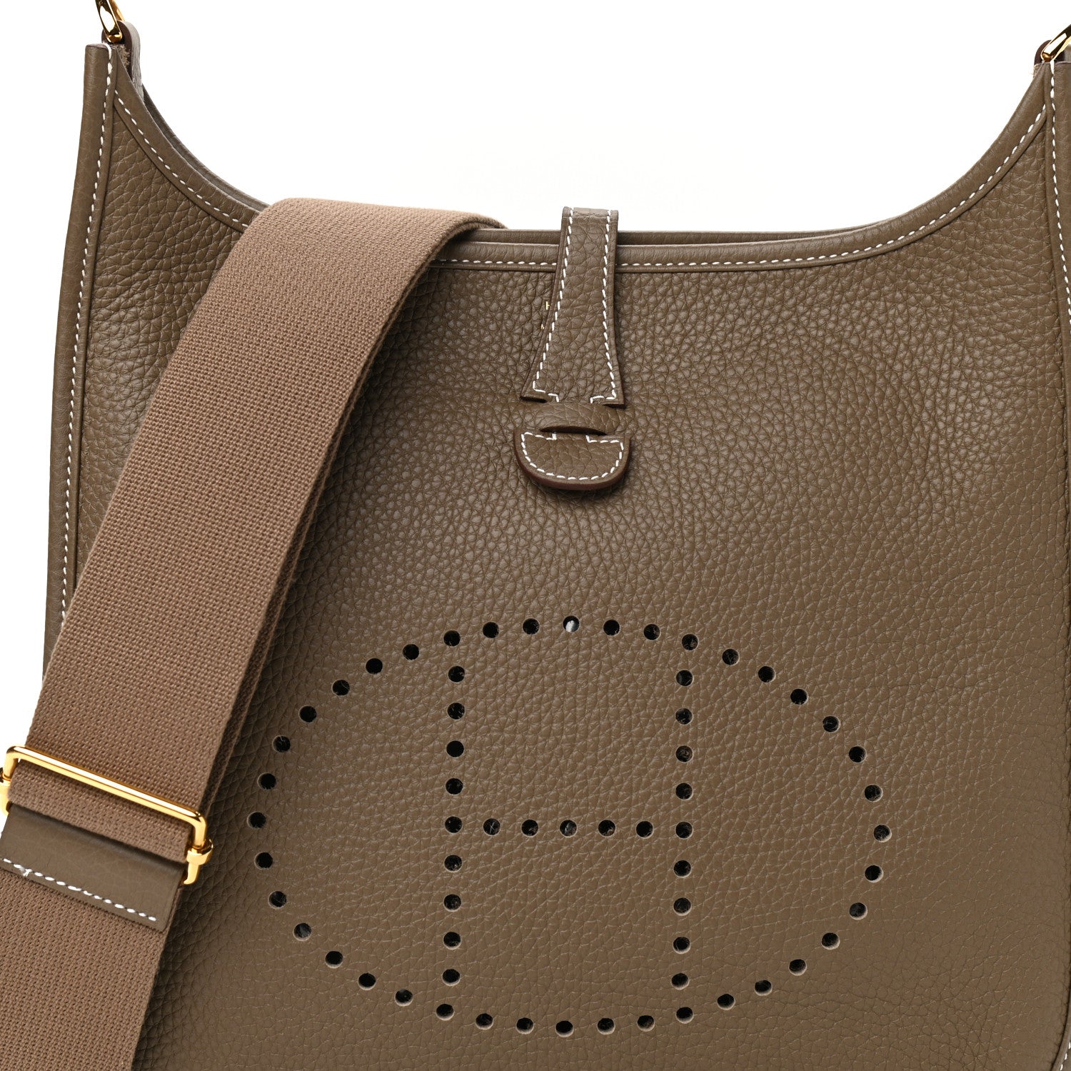 Hermes Taurillon Clemence Evelyne III PM Etoupe 9 of 12