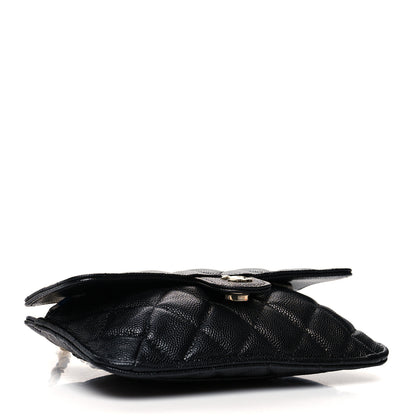 Chanel Caviar Fabric Quilted Foldable Tote With Chain Black Multicolor 11 of 16