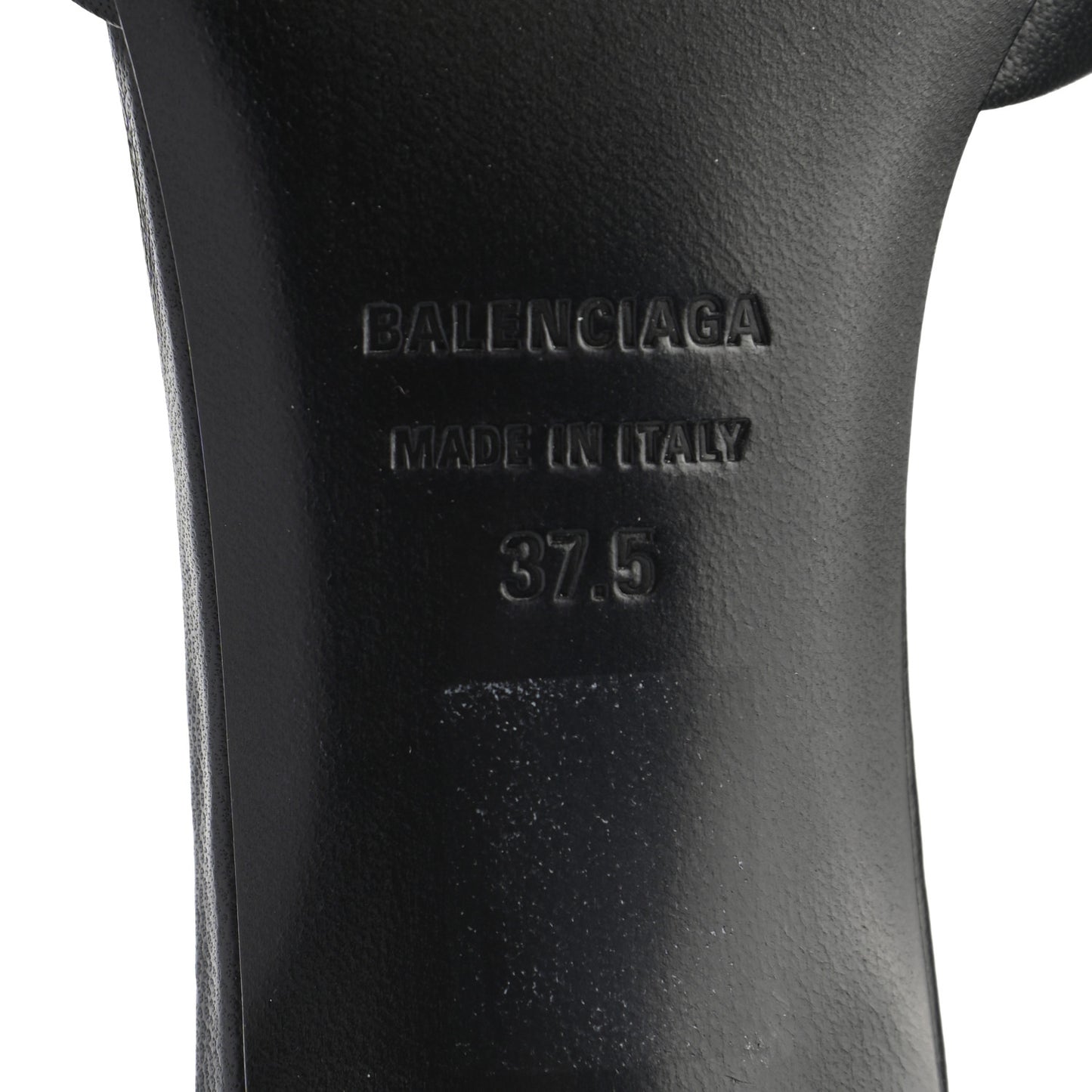 Soft Nappa Square Knife Bow Mule Sandals 37.5 Black