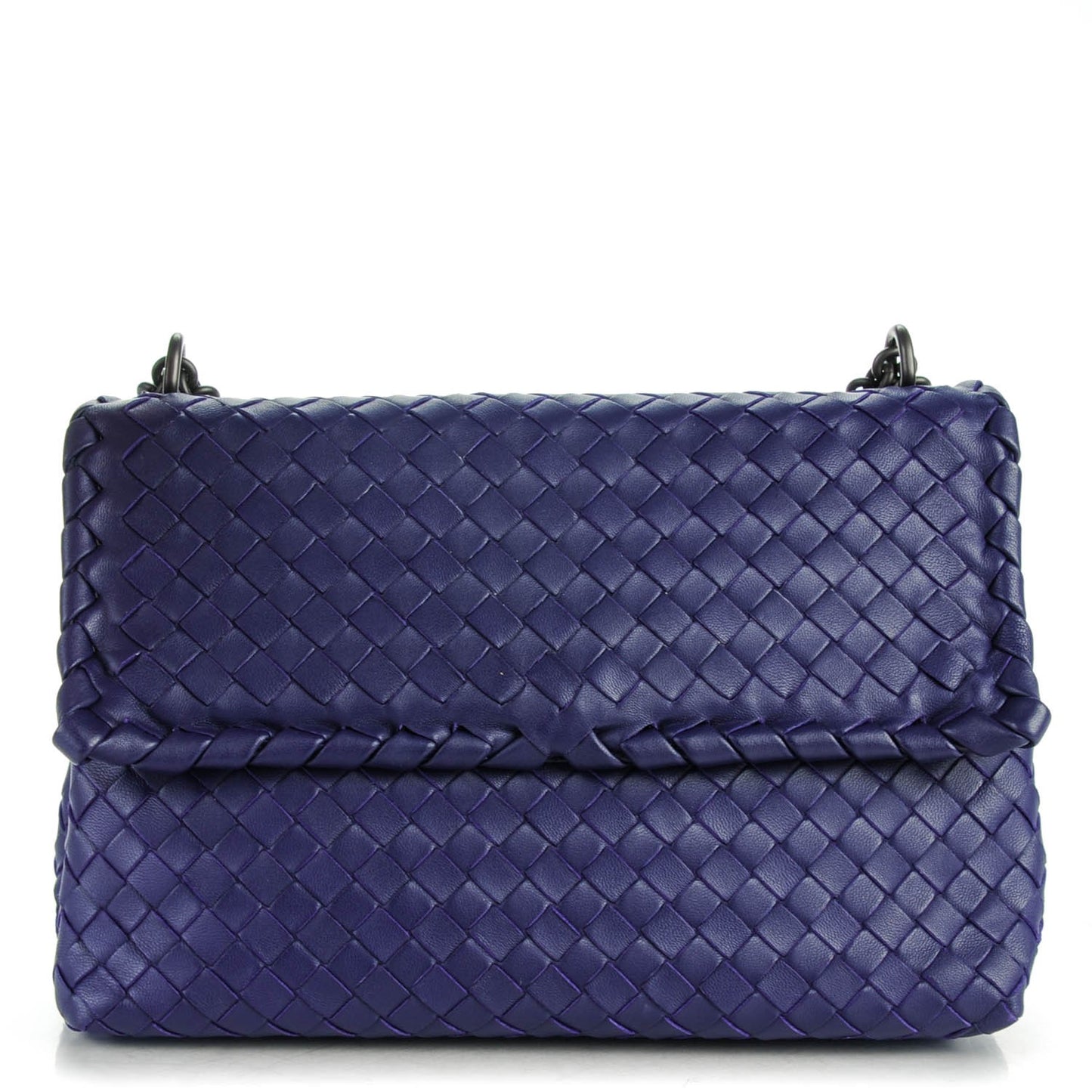 Nappa Intrecciato Small Olimpia Shoulder Bag Atlantic