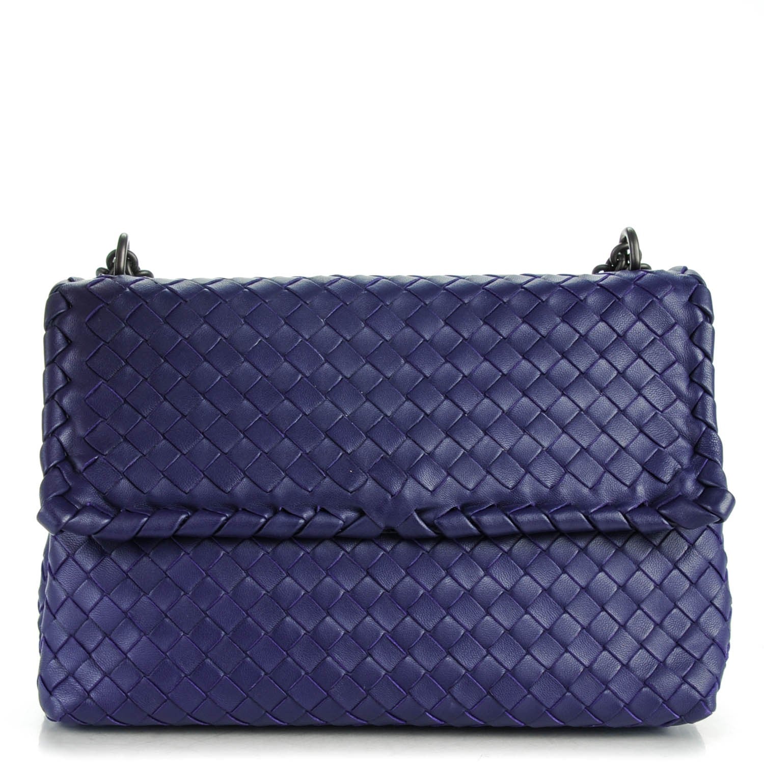 Bottega Veneta Nappa Intrecciato Small Olimpia Shoulder Bag Atlantic 1 of 8