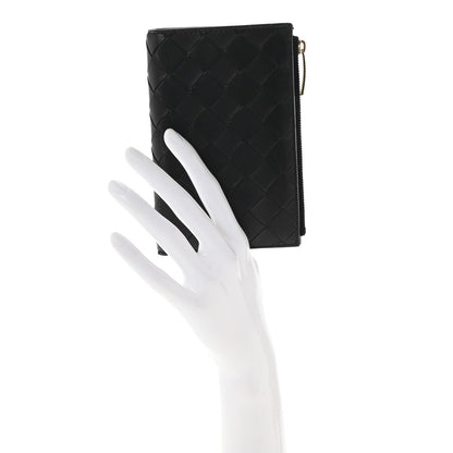 Bottega Veneta Nappa Intrecciato Medium Bi-Fold Zip Wallet Black 2 of 7