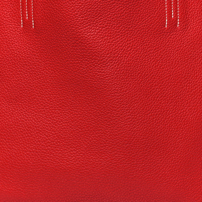 Hermes Taurillon Clemence Double Sens 36 Reversible Tote Peony Sanguine 13 of 16