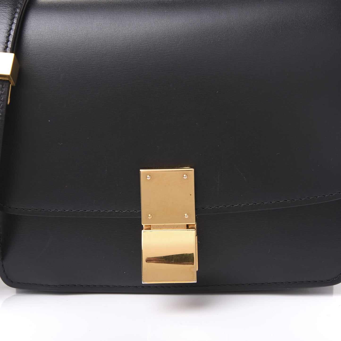 Box Calfskin Small Classic Box Flap Bag Black