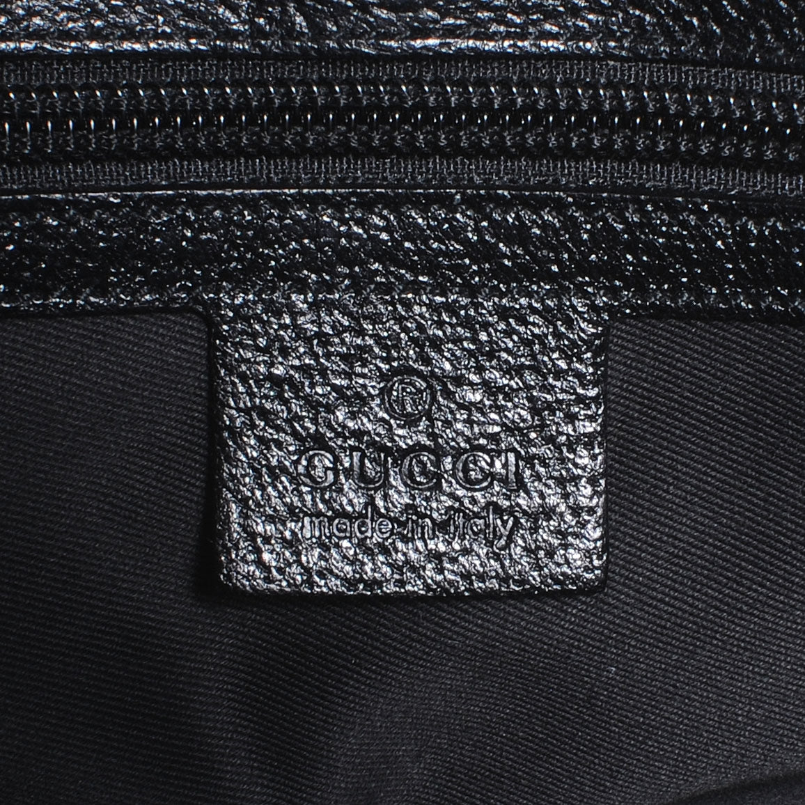 Gucci Monogram Calfskin Double Buckle Flap Messenger Bag Black 6 of 7