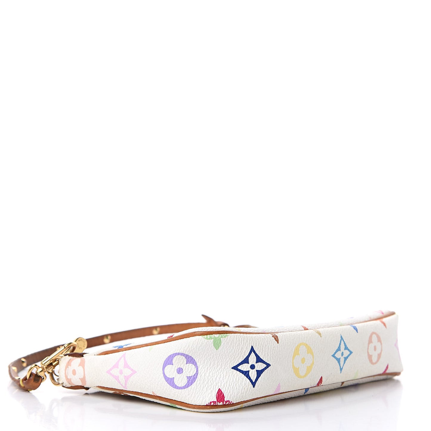 Monogram Multicolor Pochette Accessories White