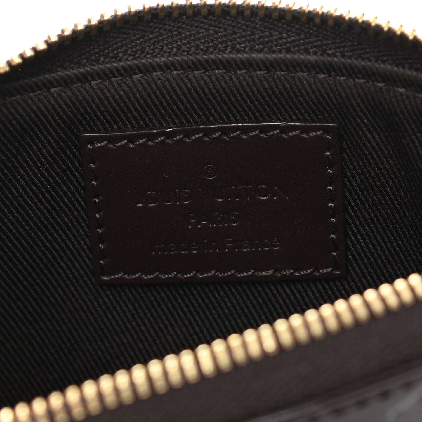 Vernis Monogram Mini Pochette Accessories Amarante