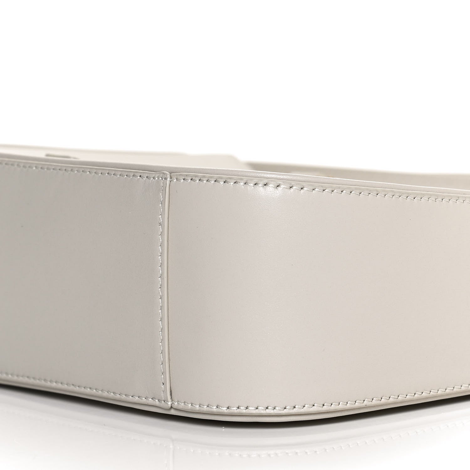 Saint Laurent Smooth Calfskin Le 5 A 7 Hobo Blanc Vintage 10 of 12