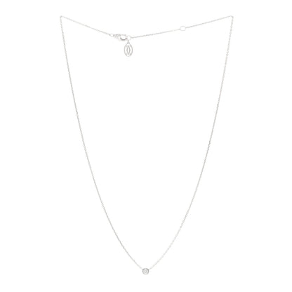 Cartier 18K White Gold Diamond XS D'Amour Pendant Necklace 3 of 5