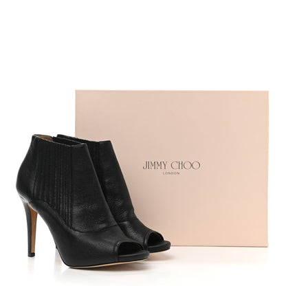 Jimmy Choo Grained Calfskin Brenna Ankle Boots 37.5 in black 9 of 9
