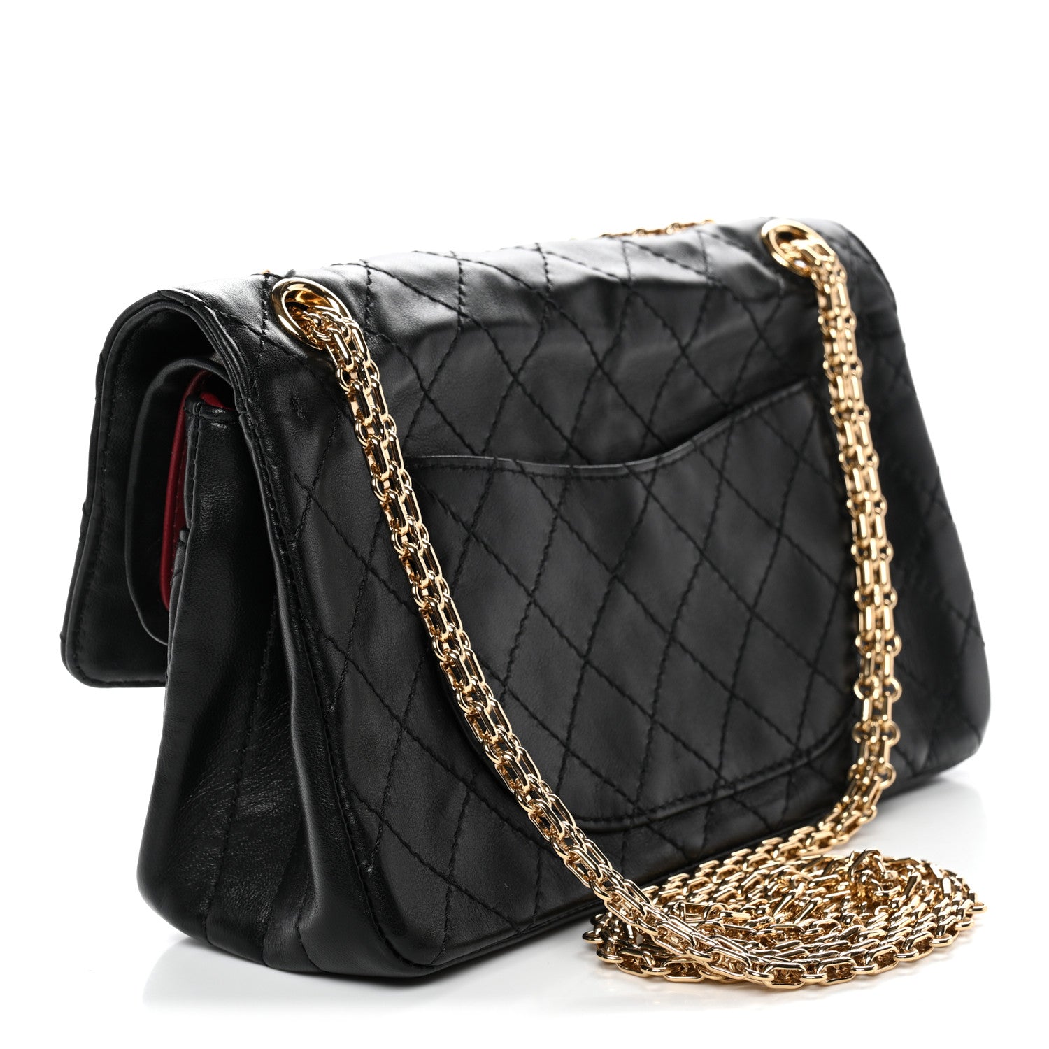 Chanel Lambskin Quilted Crush 2.55 Reissue 225 Flap Black 3 of 14