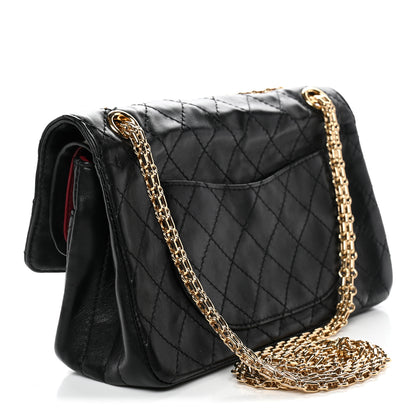 Chanel Lambskin Quilted Crush 2.55 Reissue 225 Flap Black 3 of 14