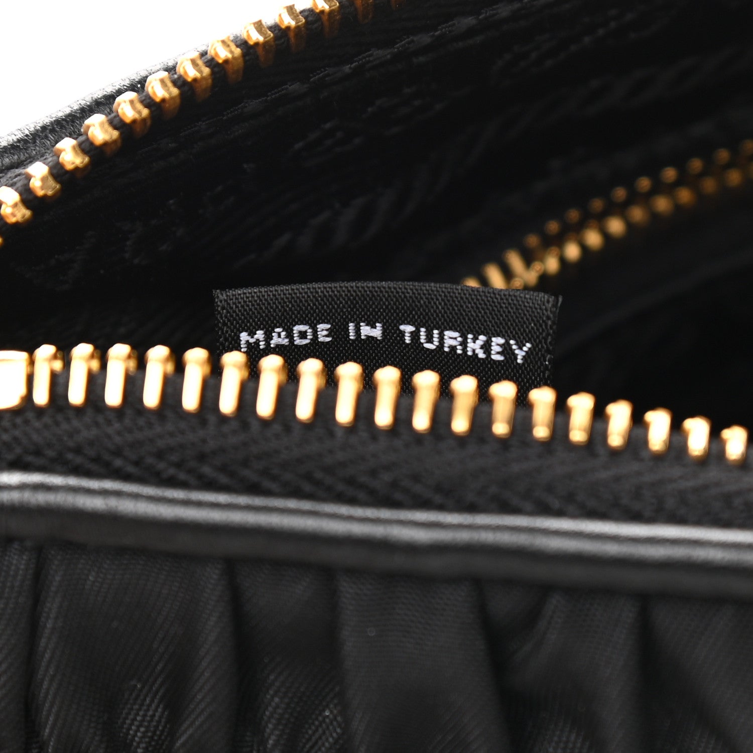 Prada Tessuto Nylon Gaufre Shoulder Bag Black 7 of 9