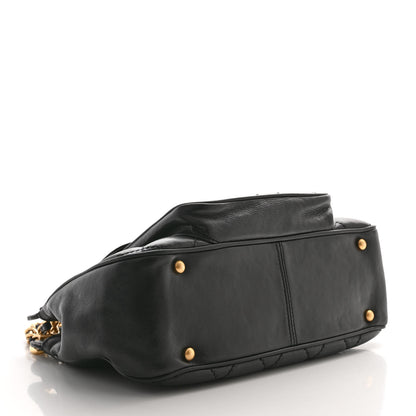 Chanel Lambskin Chocolate Bar Quilted Small Shoulder Bag Black 4 of 11