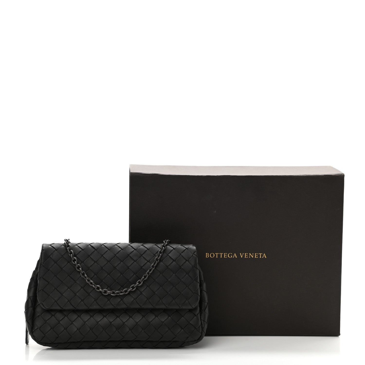 Bottega Veneta Nappa Intrecciato Small Chain Crossbody Black 12 of 12