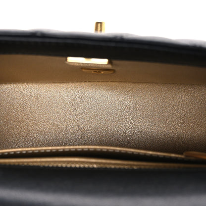 Chanel Lambskin Quilted Mini Rectangular Sweet Camellia Flap  Black 4 of 10