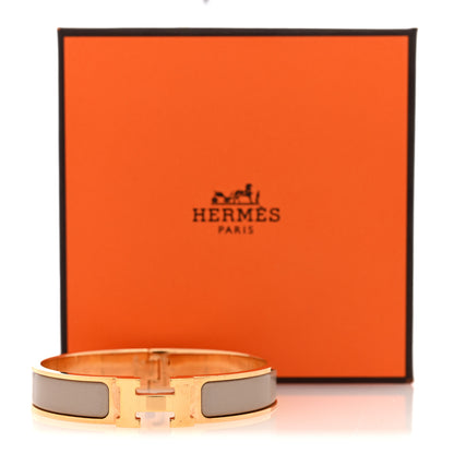 Hermes Enamel Narrow Clic Clac H Bracelet PM Rose Poudre 5 of 5