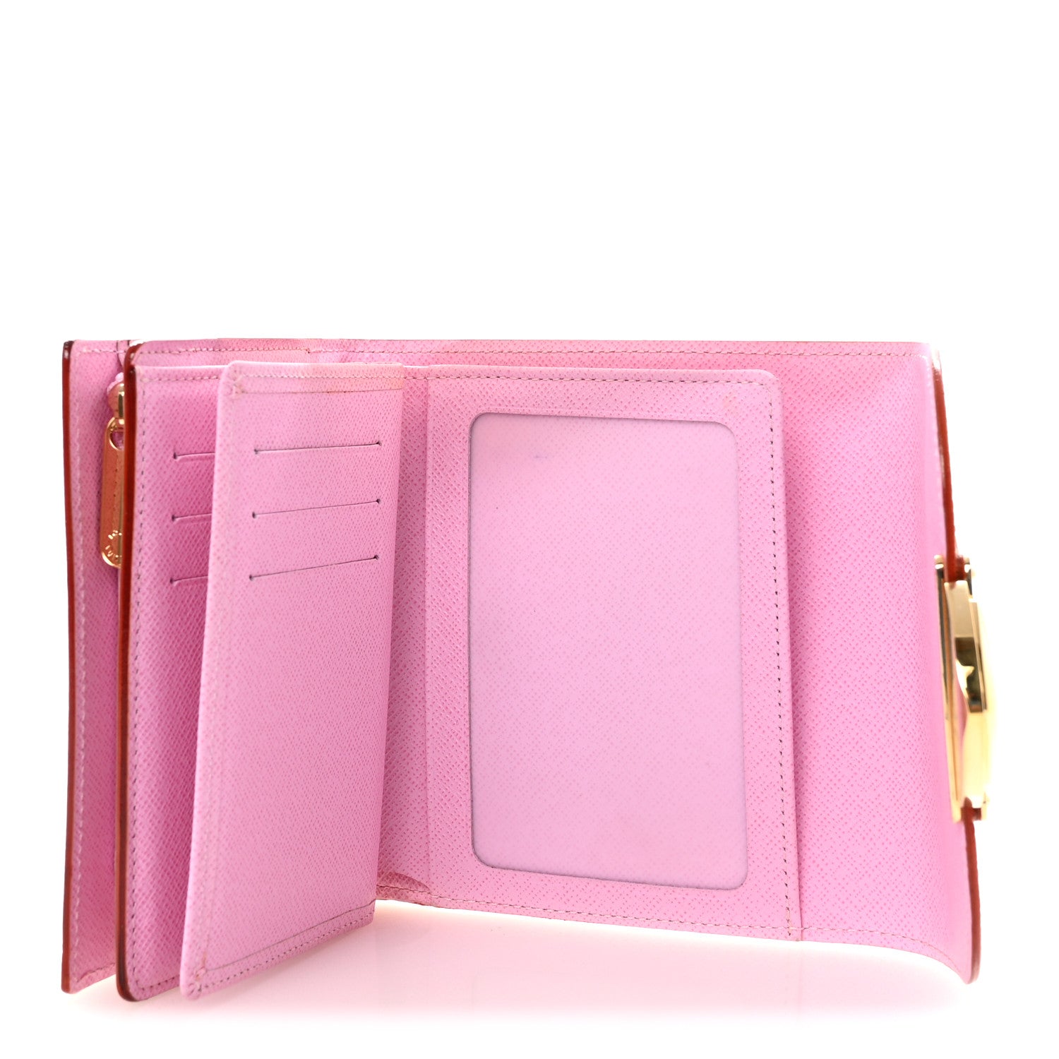Louis Vuitton Monogram Multicolor Joey Wallet White Litchi 5 of 6