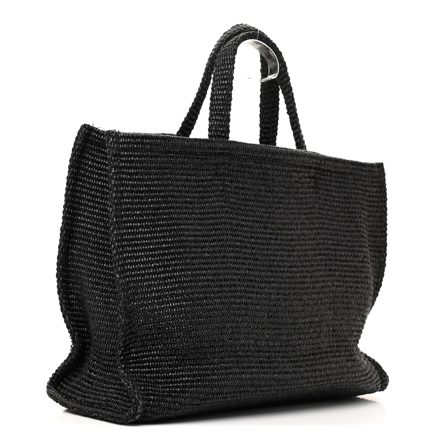 Raffia Medium G Tote Black