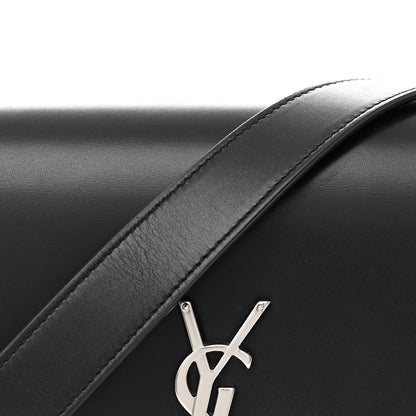 Saint Laurent Box Calfskin Monogram Medium Solferino Satchel Black 8 of 12