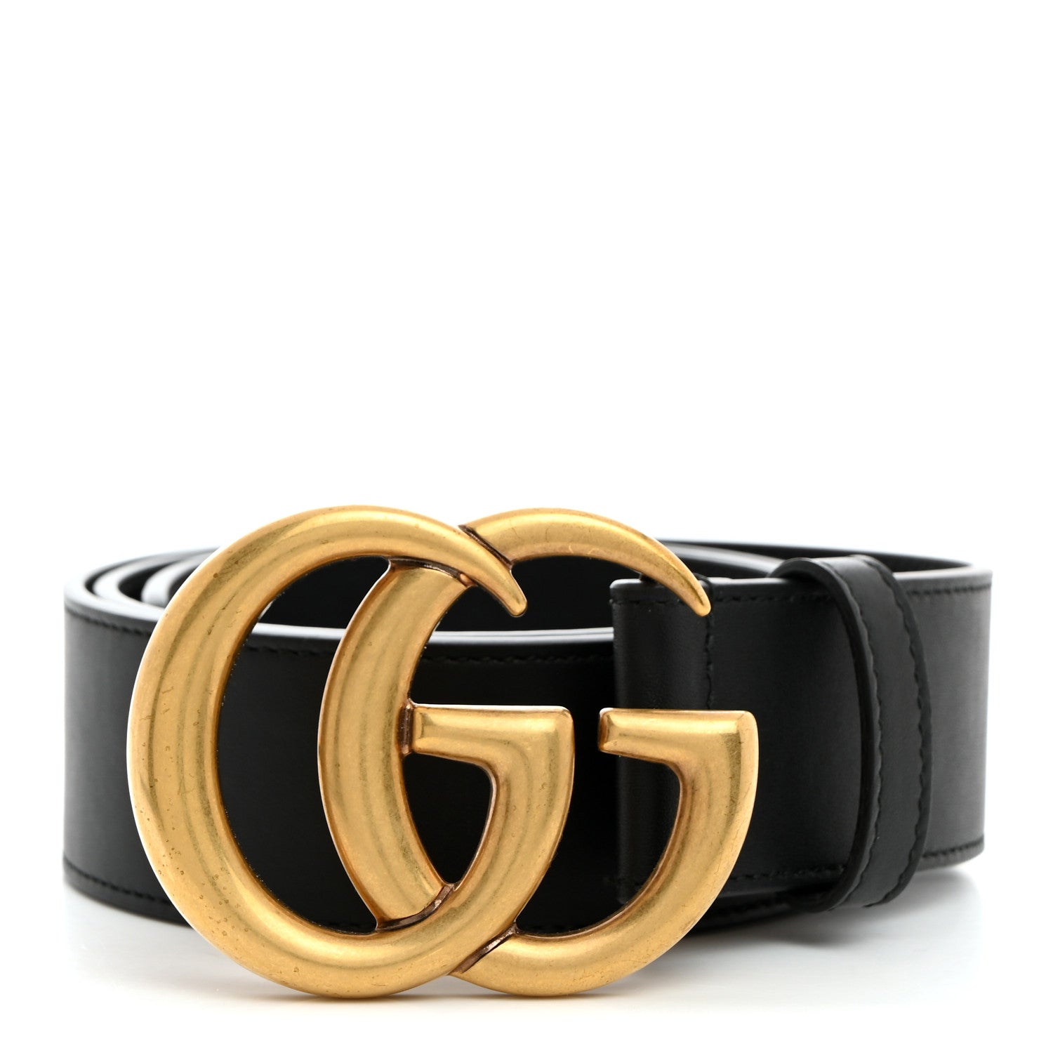 Gucci Calfskin Double G 40mm Belt 80 32 Black 1 of 5