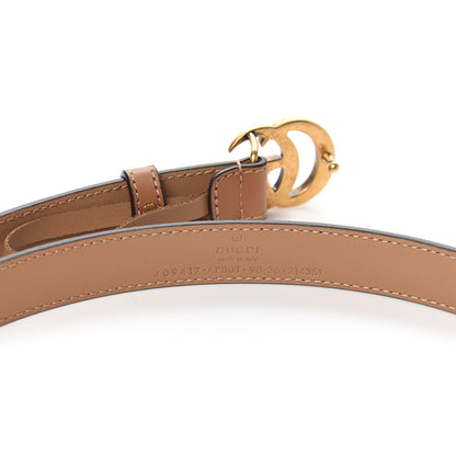 Gucci Calfskin Double G 20mm Belt 90 36 Porcelain Rose 5 of 6